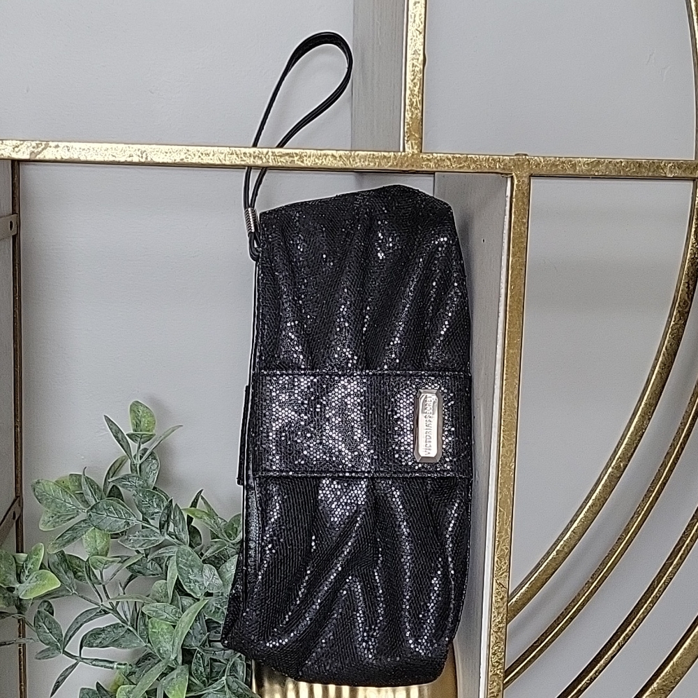 NWOT Victoria's Secret Black Sparkle Wristlet